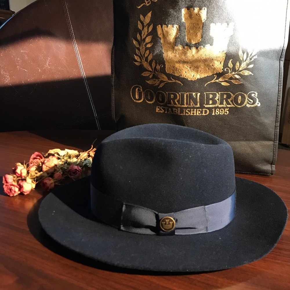 Goorin Bros County Line fedora, dark navy